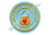 Masonic Regalia Bag Heart Round Shape Hands Embroidery Blazer Badge
